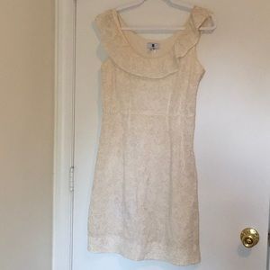 Cream/ivory floral GAP cotton dress